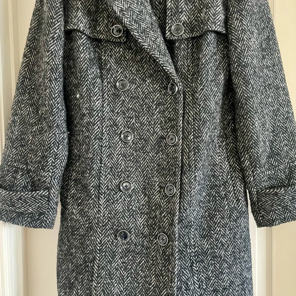 MICHAEL by Michael Kors Herringbone Double Breasted Trench Coat - Picture 4 of 10